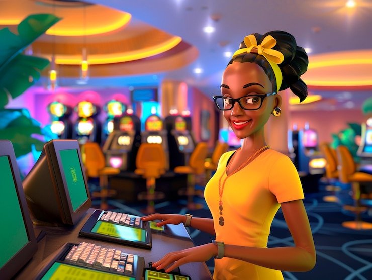 Pengguna dengan akun terdaftar mengakses casino live interaktif di platform qq589